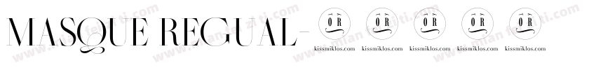 masque regual字体转换